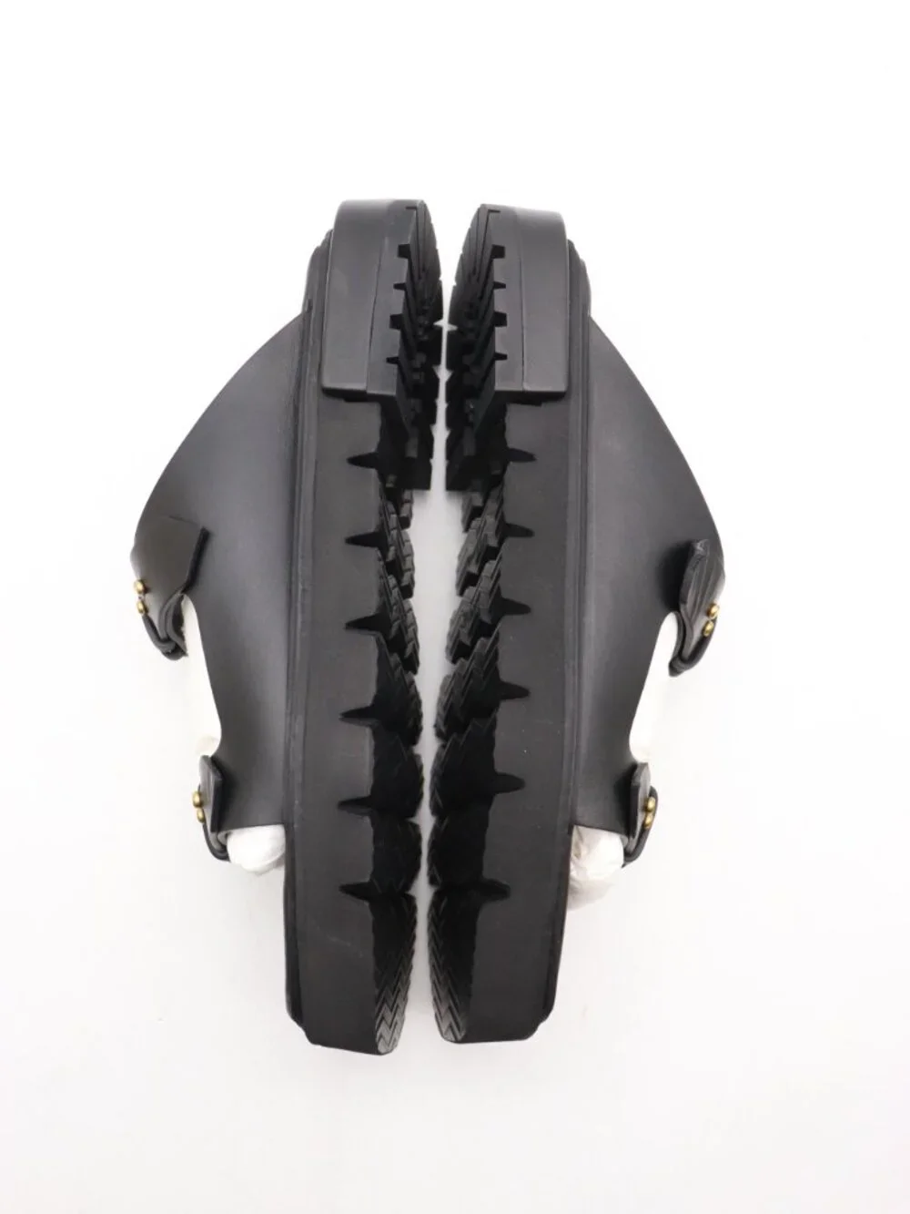 Frame LE Hayden Women's Size EU 40 Sandals Studs Modern Platform Black Leather